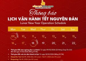 Cổng Trời Đông Giang thông báo lịch nghỉ Tết nguyên đán 2026