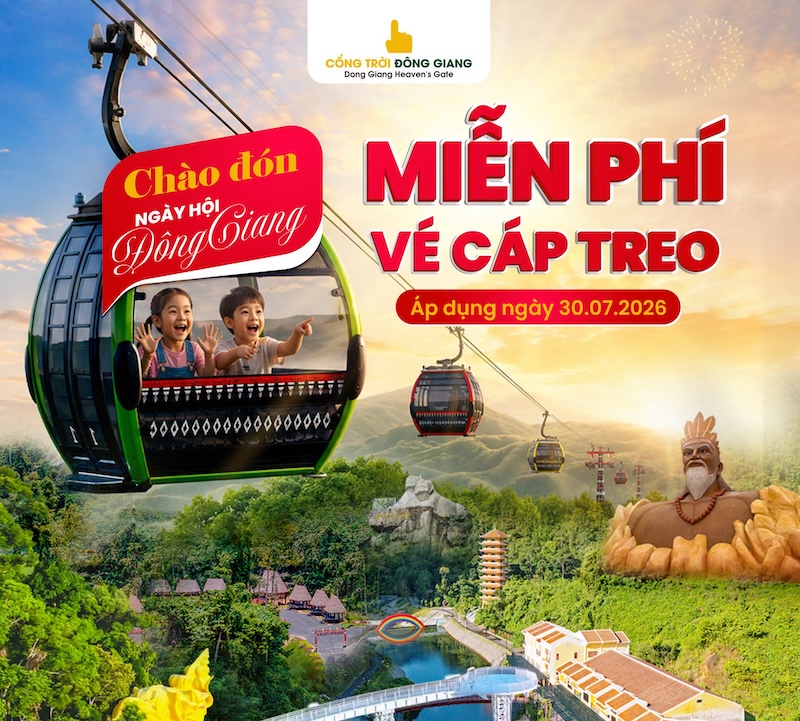 Miễn phí vé cáp treo cầu kính ngày 30/7/2026